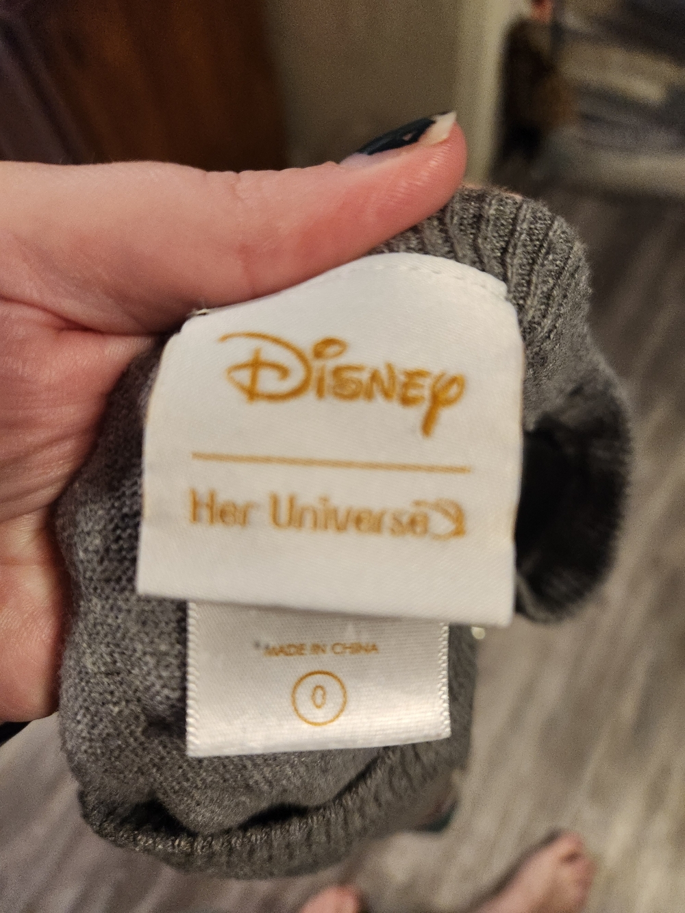 Disney Gray Ariel Sequin Mermaid Sweater Top - Picture 2 of 2